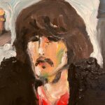 Noel Fielding Instagram - Quick finger painting of @georgeharrisonofficial in the Dream coat x @dhaniharrison @oliviaharrison x @nililotan x