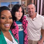Noel Fielding Instagram - Reunited with my bestie @alisonhammond55 today on @thismorning ! and the hilarious @mcguinness.paddy ! Literally rolled around the sofa giggling. Three children pretending to be grown ups. Loved every minute x x x 💙🩷💚💜🩵❤️🧡 x