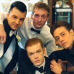 Noel Fisher Instagram - Chilling with the #weddingparty. What was your favorite part of the episode? #Shameless #bts