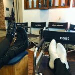 Noel Fisher Instagram - Chilling with @cameronmonaghan #Shameless #bts