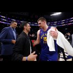 Novak Djokovic Instagram - 🏀🃏🇷🇸 Great to see @nba superstars and friends last night @lakers @nuggets #nikolajokic @officialvladedivac @sashavujacic @marko_jaric10 @nikoladjuricko @jmglitxh27 #aarongordon @peytonwatson @jelenadjokovicndf Los Angeles, California