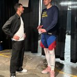 Novak Djokovic Instagram - 🏀🃏🇷🇸 Great to see @nba superstars and friends last night @lakers @nuggets #nikolajokic @officialvladedivac @sashavujacic @marko_jaric10 @nikoladjuricko @jmglitxh27 #aarongordon @peytonwatson @jelenadjokovicndf Los Angeles, California
