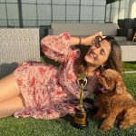 Nupur Sanon Instagram - Thank you @iconicgoldaward for Best Actress Debut (South) for Tiger Nageshwar Rao 🙏🏻💛 TNR will always be a special film…my first and that too in Telugu..a beautiful language that I had only begun to learn…emoting in your first film as an actor that too in a language you don’t fully understand can be challenging and surely was …but everything seemed so easy thanks to my wonderful co-actor MassMaharaja @raviteja_2628 sir , my always-smiling spreading positivity on set producer @abhishekofficl and my favourite person,sounding board on set and also a friend @dirvamsikrishna Baby steps ❤️🧿😇