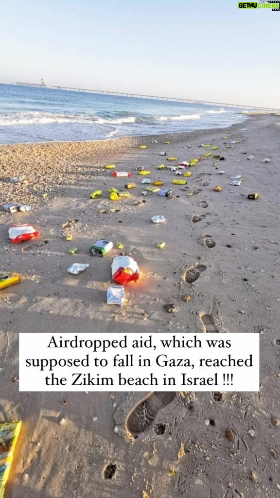 Nur Fazura Instagram - Zikim Beach in Israel ‼️‼️ To the US and other allies who claim to care about starving Palestinians: save your little snacks. They washed up.. Statembltiliating hungry Palestinians. Just stop the genocide first !!!
