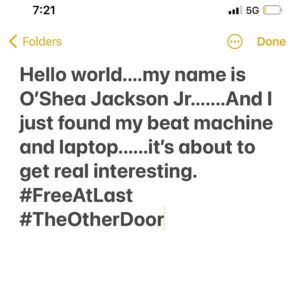 O'Shea Jackson Jr. Instagram - What artists need heat....?