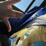O'Shea Jackson Jr. Instagram - Headed to Wrestlemania! SoFi we on are way baby! @onlocationexp @wwe thank you guys for taking care of me and my family. I woulda posted my full belt but it’s got the old logo. You know the rules lmao Night 1 baby. #teambloodline