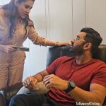 Oindrila Sen Instagram - Promotion ভুলে গিয়ে BENGAL's BIGGEST DANCE NUMBER নিয়ে আমাদের মতোই #MIRZA - মুসকান দুজনেই obsessed 😉..... 24 March আসছে ..তোমরা ready ??? 😃 @ankush.official @love_oindrila