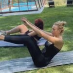 Olia Poliakova Instagram – Жироспалююче тренування вдома з @sheremeta_sergey !