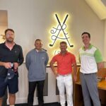 Oliver Phelps Instagram - Great fun at @littleastongolf this morning with @davidwarner31 @usman_khawajy & Daniel Vettori. I can't wait for this summers Ashes series. 🏴󠁧󠁢󠁥󠁮󠁧󠁿🇦🇺