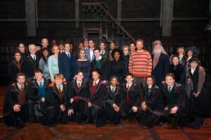 Oliver Phelps Instagram - On Sunday I went back to Hogwarts! 
I had such a great time at @cursedchildus celebrating their 5th year and even joined the whole cast on stage at the end to make a prize draw with some "magical" prizes for lucky audience members.

It was the first time I've been able to see the Cursed Child and it was 🌟🌟🌟🌟🌟
The performances and the stage craft was on a different level to anything I've seen before. 
#HarryPotter #cursedchild #NewYork #Broadway #VoldemortDay