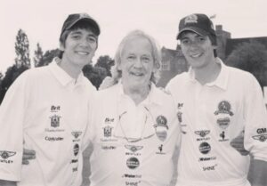 Oliver Phelps Instagram - Rest in Peace Sir Dave.
Such a sad day, the world has lost a true one off. I was so lucky to meet David English and even more lucky to call him a friend.
We had some great fun playing cricket for lots of worthy charitable causes. I could go on on and all day about his infections personality, the hilarious jokes among other things. But instead I'll raise a glass and say thank you. X 🏏 #Bunbury