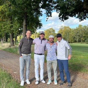 Oliver Phelps Instagram - A Slytherin and a Gryfindor teaming up for the @dofeuk golf day. Although the team didn't win the comp, we did win a "Nearset the pin in 3" and.... the raffle ! Photo credit to @t22felton 😇 #dofe #wentworth #golf 🦁🐍
