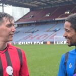 Oliver Phelps Instagram - Such great evening having a game at the home of @avfcofficial with the guys from @lukeroper Alfie Enoch and I had a post match debrief 🤪. Good seeing @nathandawe between the sticks too! Of all the things I've been fortunate to do in my life, this evening is right up there. 🤗 just goes to show, good times are ALWAYS ahead. Villa Park, England