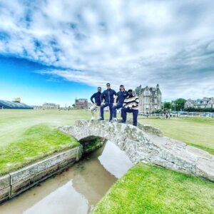 Oliver Phelps Instagram - On Wednesday I was lucky enough to have one of the best days ever thanks to @boss 
Brilliant clothing, 
Awesome setting at @thehomeofgolf @therandagolf 
& to top it all off.... fantastic people. #BeYourOwnBoss #Golf #JamesWontWinNextTime