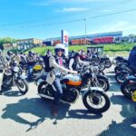 Oliver Phelps Instagram - Lovely day for the #dgr2023 raising money for men's health with @movember. #triumphmotorcycles #bonneville #dgrbirmingham