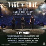 Olly Murs Instagram - Could NEVER FORGET about you lot!! 🇮🇪 Buzzing to join @takethat in Ireland next June! 🤩 Tickets on sale this Thursday, 19th October! See you all there😎
