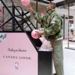 Ovie Soko Instagram - We all shot hoops, we ate food, we smiled, and we laughed. All for the new @canadagoose & @nba collection with @kidsuper. Check out the Spring collab in stores now #PlayInTheOpen 🖤AD