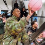 Ovie Soko Instagram - We all shot hoops, we ate food, we smiled, and we laughed. All for the new @canadagoose & @nba collection with @kidsuper. Check out the Spring collab in stores now #PlayInTheOpen 🖤AD