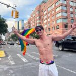 Pakorn Thanasrivanitchai Instagram - Remember, you can be WHATEVER you want! And no one is gonna change a thing about it ❤️‍🔥🌈 Hold hands with the one you love, and regret nothing!!! #happypride #pride2022 . Cr. @nuttjirat @natkanok New York, New York