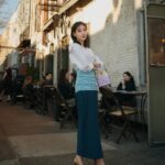 Park Eun-bin Instagram - @toryburch & @Wkorea in New York🗽 #ToryBurch #토리버치 & EUNBIN 🌆🌃 #ToryBurchSS23 #ToryBurchFW23 & Behind 🧡