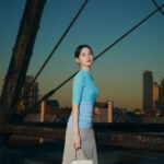 Park Eun-bin Instagram - @toryburch & @Wkorea in New York🗽 #ToryBurch #토리버치 & EUNBIN 🧡 #ToryBurchSS23