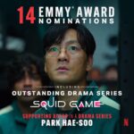 Park Hae-soo Instagram - I'm so overwhelmed👍 love you Netflix and big thank you to the Emmy Awards @televisionacad @netflixkr @squidgamenetflix
