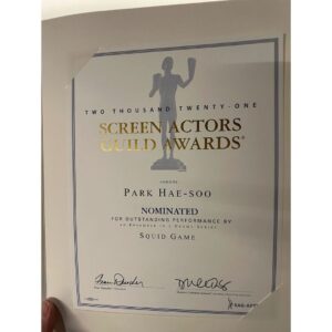 Park Hae-soo Instagram - .
thank you👍 #sagawards 
@sagawards