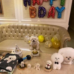 Park Min-young Instagram - 사랑하는 나의레옹이💛 happy 5th birthday 축하와 선물 편지 모두 잘받았어요 우리 레옹이까지 챙겨주셔서 넘나 감사해요. 그리고 더 사랑스러운 내 콩알들, 엄청나게 보고싶은밤입니다