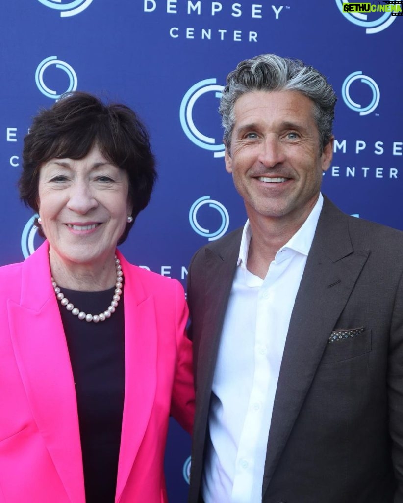Patrick Dempsey Instagram - Hearing the stories from @dempsey_center clients of the realities of a cancer diagnosis and how they found comfort at the Dempsey Center was truly inspiring. Thank you to everyone who made last night’s In Good Taste event possible, especially our presenting sponsor, @hmpayson, and all those who volunteered their time. A special thank you to Senator Collins and Governor Mills for joining us!