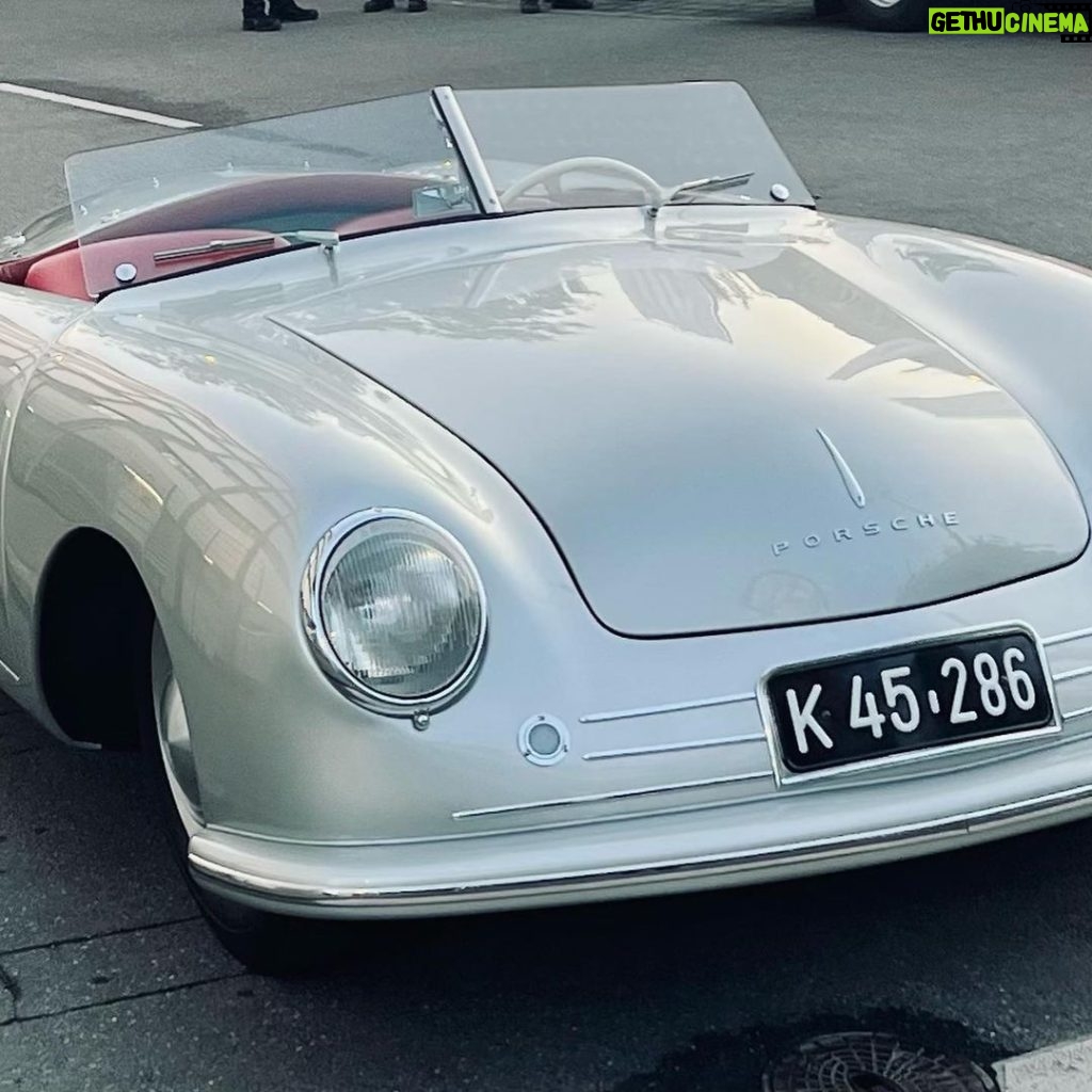 Patrick Dempsey Instagram - A great evening spent with my @porsche friends at the 75th anniversary event at the Porsche museum in Germany. In this photo is the very first porsche! #porschemuseumstuttgart #porsche75 #porsche75years Porsche Museum Stuttgart