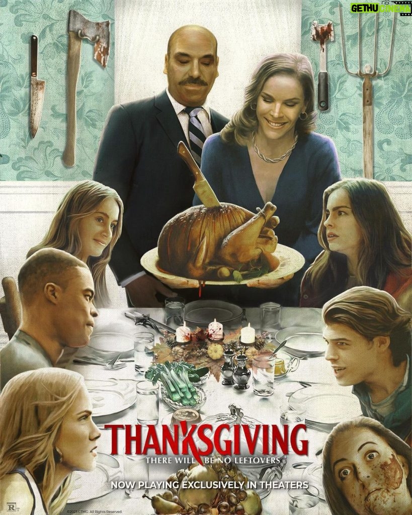 Patrick Dempsey Instagram - This Thanksgiving takes a slice from an American classic. 🪓 See Thanksgiving, now playing exclusively in movie theaters - get tickets.