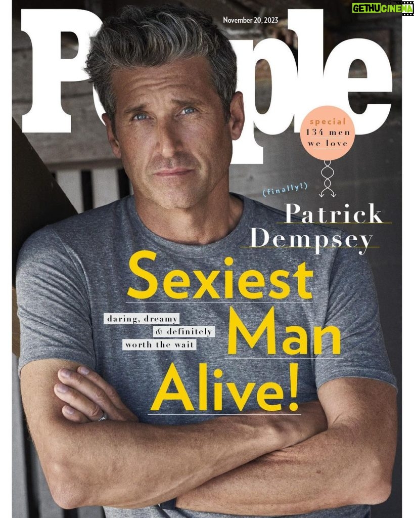 Patrick Dempsey Instagram - Introducing PEOPLE’s 2023 #SexiestManAlive, #PatrickDempsey. 🔥 Head to our link in bio to read the cover story, and pick up your issue on newsstands this week. | 📷: @carterbedloesmith