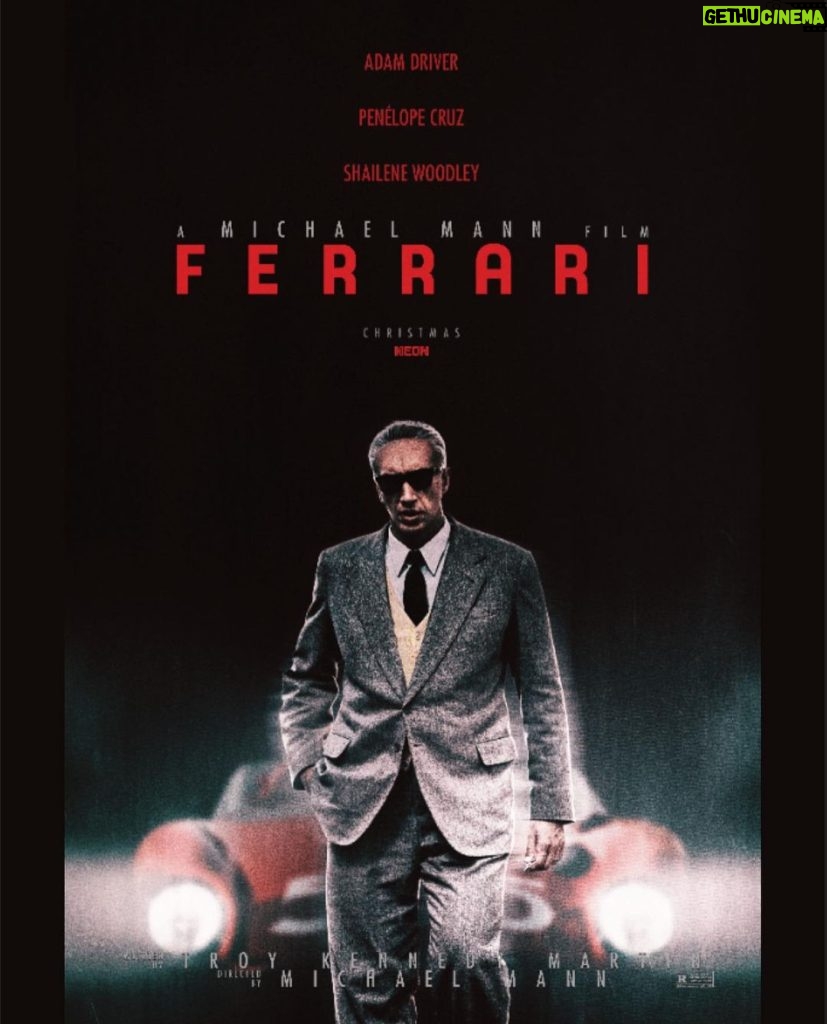 Patrick Dempsey Instagram - @ferrarithemovie exclusively in theaters Christmas Day!