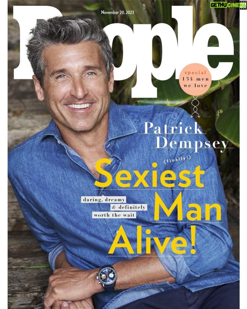 Patrick Dempsey Instagram - Introducing PEOPLE’s 2023 #SexiestManAlive, #PatrickDempsey. 🔥 Head to our link in bio to read the cover story, and pick up your issue on newsstands this week. | 📷: @carterbedloesmith