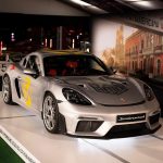 Patrick Dempsey Instagram - Race ready and revealed at Rennsport Reunion, this is the @tagheuer x Porsche – Legends of Panamericana. Inspired by the iconic 550 Coupé, the 718 Cayman GT4 RS Carrera Panamericana Special has been built in collaboration with Porsche Latin America and flaunts an integrated TAG Heuer stopwatch module — a bespoke design element crafted specially for this model. Next? Watch out Mexico! It’s heading south to take part in La Carrera Panamericana this October. 718 Cayman GT4 RS: Fuel consumption combined: 13.2 |/ 100 km; CO2 emissions combined: 299 g/km (WLTP) I https://porsche.click/DAT-Leitfaden I Status: 09/2023