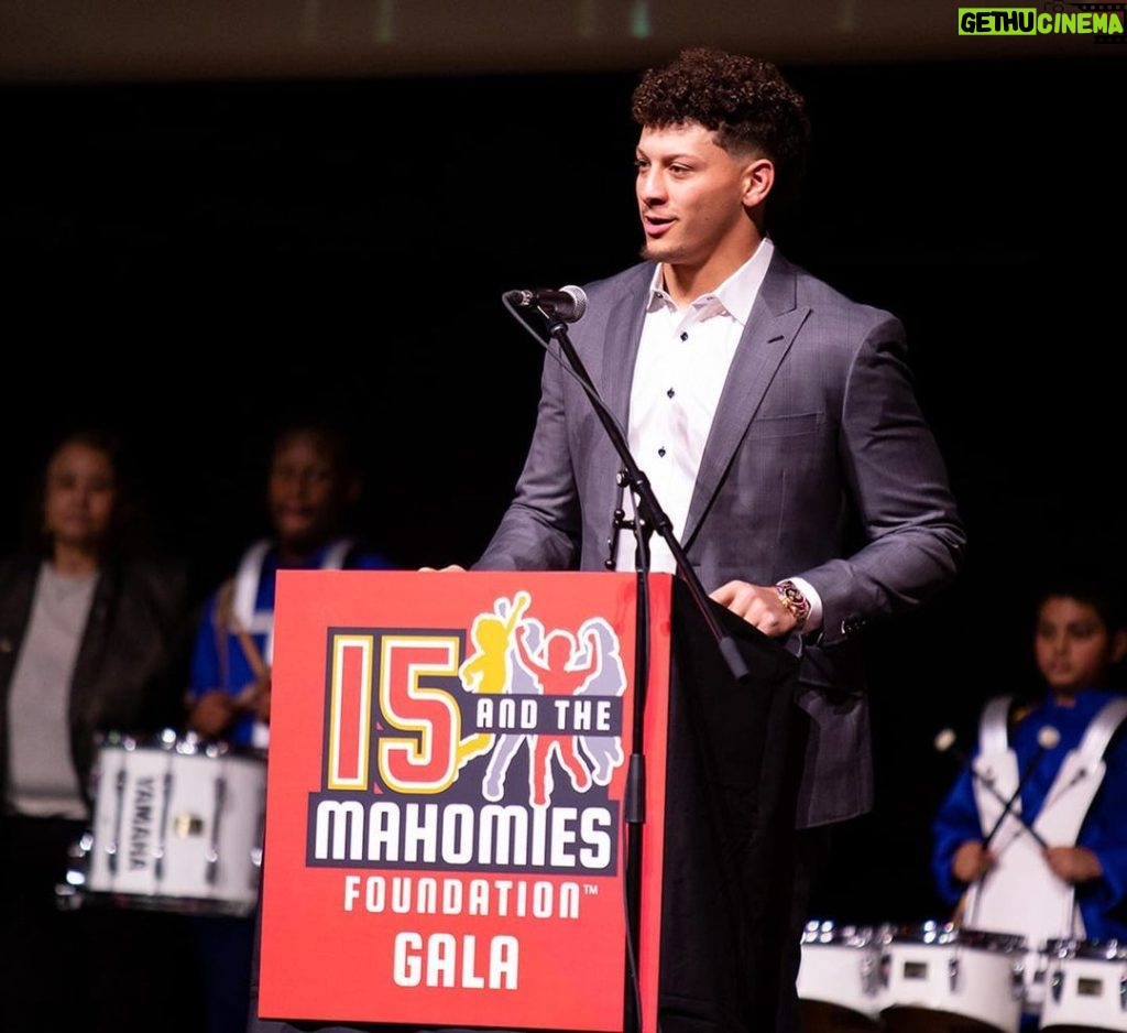 Patrick Mahomes Instagram - Incredible night at the 3rd Annual @15andMahomies Foundation Gala. Kansas City shows up big every year and we can’t thank you enough. Over $400,000 in grants were awarded last night to over 25 charities in KC. Huge thanks to our partners and supporters. Let’s keep it going!