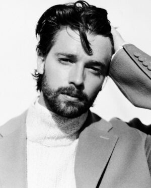 Patrick Schwarzenegger Instagram - My morning eyes staring deep into your soul. 

Thx @flauntmagazine for the cover 🧔