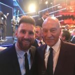 Patrick Stewart Instagram - The time I met a God… Congratulations to @LeoMessi and Argentina on their marvelous play. ⚽️🇦🇷 #Messi #Argentina #WorldCup
