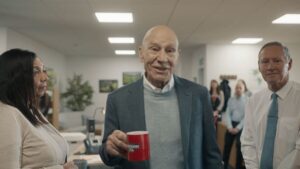 Patrick Stewart Instagram - Career highlight for one of Yorkshire's own.🫖Thank you @YorkshireTea for having me for a proppa cuppa.