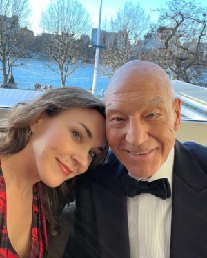 Patrick Stewart Instagram - Brilliant night at the BAFTAs. I’m always delighted to be back home 🇬🇧and it was a pleasure to present Best British Film and honour the many talented filmmakers, actors and artists in the Royal Festival Hall last evening. #BAFTA