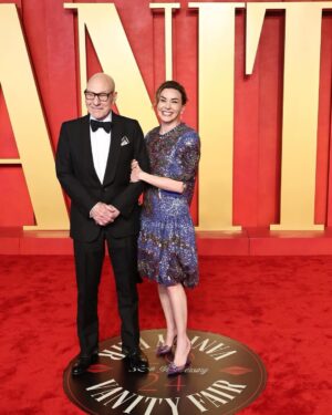 Patrick Stewart Instagram - Last night at the #VanityFairOscarParty with @MadameOzell. Wonderful evening and congratulations to all the #Oscar nominees and winners. 

#VFOscars 

Photos: @VanityFair @GettyEntertainment