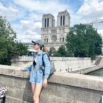 Pattarasaya Kreursuwansiri Instagram - 🧍🏻‍♀️💙 #throwbacktoparis #faurelepage