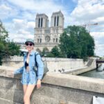 Pattarasaya Kreursuwansiri Instagram - 🧍🏻‍♀️💙 #throwbacktoparis #faurelepage