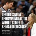 Pau Gasol Instagram - Sport plays a vital role in promoting equality. 🤝   From a young age, female figures had a huge influence on basketball star and 5-time Olympian @paugasol. 🤗   This continued through this sporting career as he benefited immensely from the skills and knowledge of basketball coach Becky Hammon. 🏀   Now, as an IOC AC member, Pau is working to get more female coaches on the international sporting stage and help girls pursue their dreams. 🙌   Read more in the link in bio. 🔗 #athlete #athlete365 #olympians #femalecoaches #womeninsport #coaching #basketball