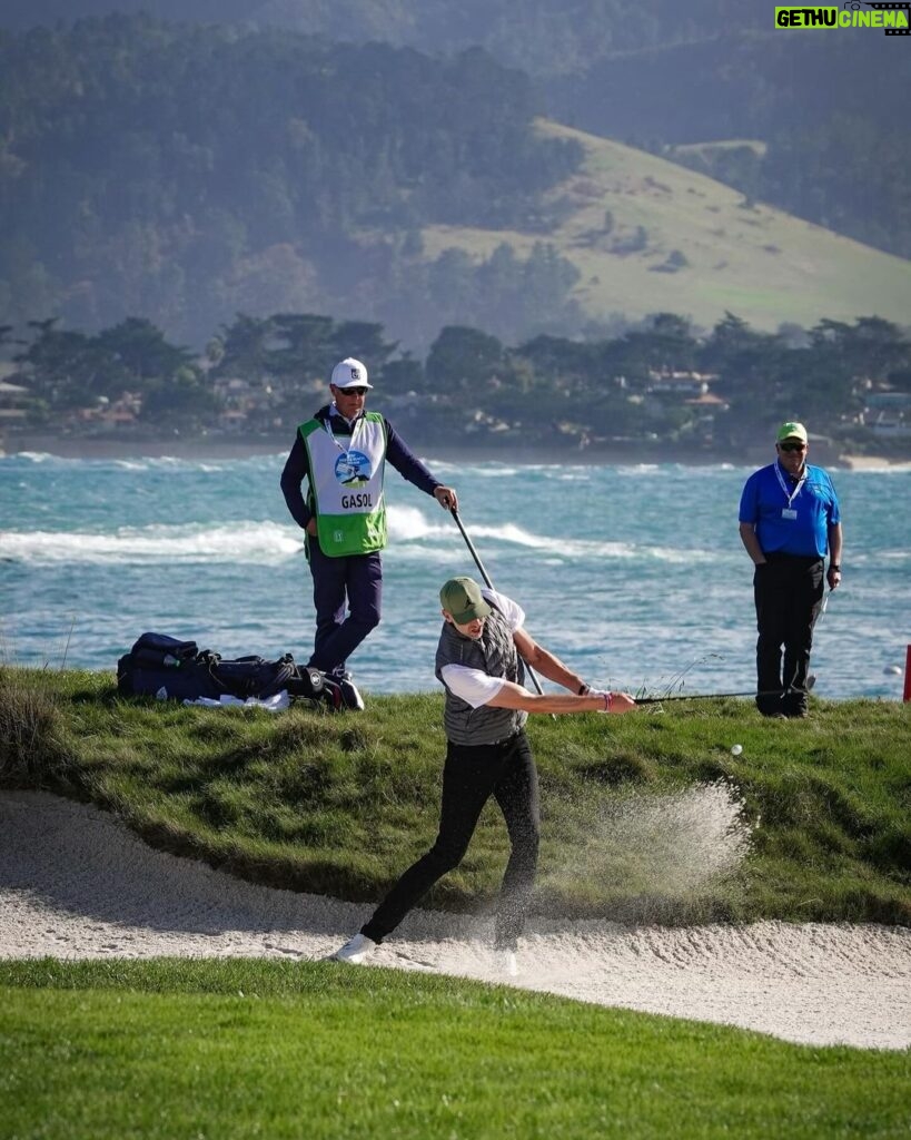 Pau Gasol Instagram - I’m so thankful to have being a part of this year @attproam! Unbelievable moments shared on and off the golf course with my partner @grilloemiliano and my caddie #KevinHanssen! #LoveGolf @pebblebeachresorts ❤️🙌🏼