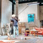 Paul Bettany Instagram - An audience member (thank you audience member) caught Jeremy and my post curtain call hug on our third preview. Three more and then opening night on Wednesday. #thecollaboration. @k_kweiarmah @alec1newman @sofiabarclay @jeremypope (the best collaborator anyone could hope to have).