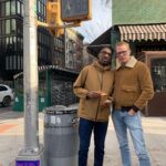 Paul Bettany Instagram - Me and @k_kweiarmah sneaking pizza during our first week of work on The Collaboration (written by the brilliant Anthony McCarten) with @jeremypope - this is gonna be soo much fun! Onwards!