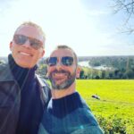 Paul Bettany Instagram - Lovely catching up with my old darling mucker @charliecondou walks by the Thames, pub lunches and cuddles. Perfect.