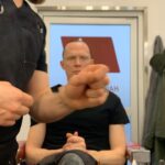 Paul Bettany Instagram - The first creation of white vision by @jonahl_1976 With a sneak appearance from @triciasawyer (the original Whispering Angel) doing some badass head of make up shit!