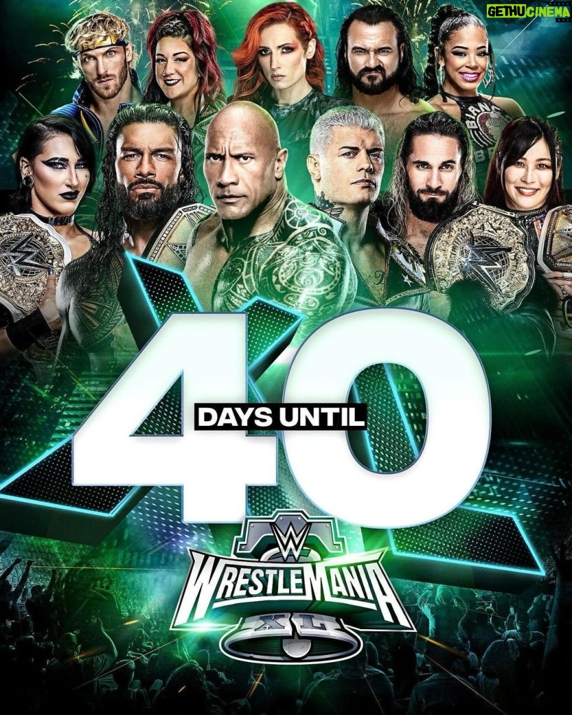 Paul Michael Lévesque Instagram - The countdown is on. 4⃣0⃣ DAYS until #WrestleMania XL!